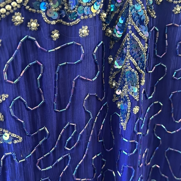 Golden Girls-2 Vintage Stenay Silk Sequence Ritzy Dresses Silk Cocktail attire - Picture 8 of 16